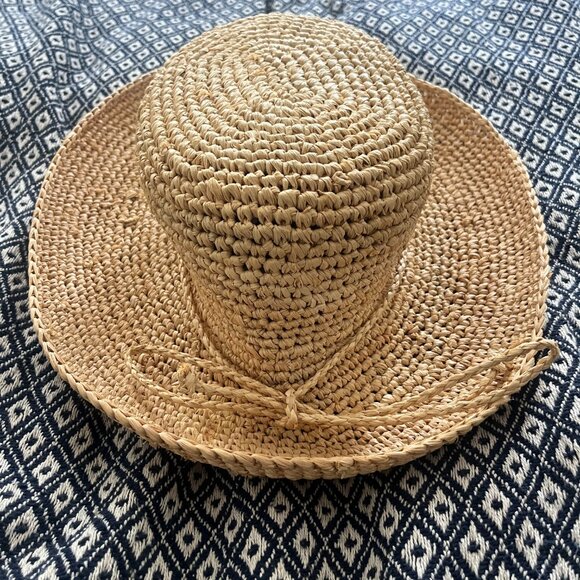 Scala Raffia Straw Bucket Hat main image 5